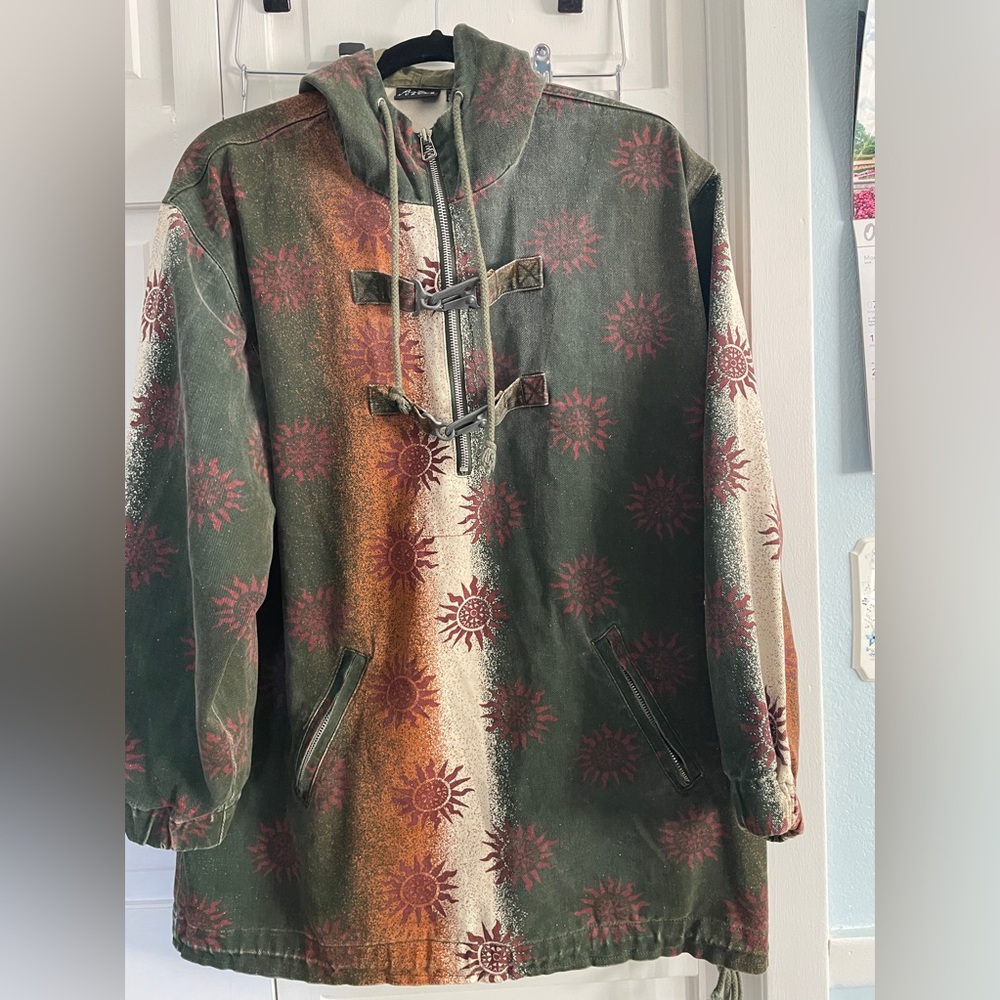 Europa Indie Hippie Bohemian Hoodie Windbreaker Jacket - Picture 7 of 12